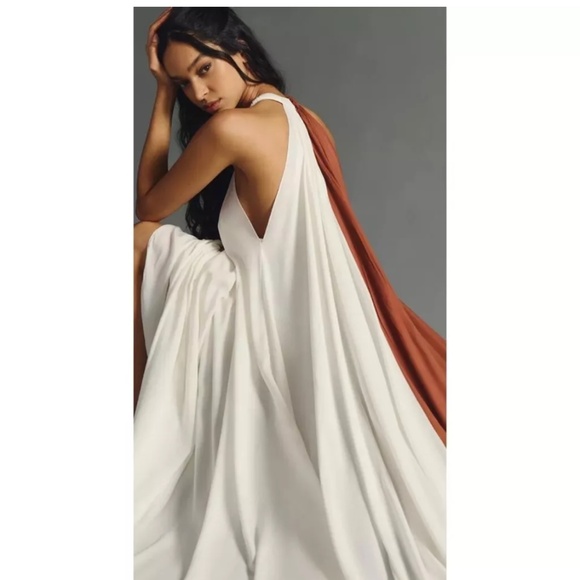 Anthropologie Dresses & Skirts - Anthropologie Let Me Be Colorblock Halter Dress Size L
